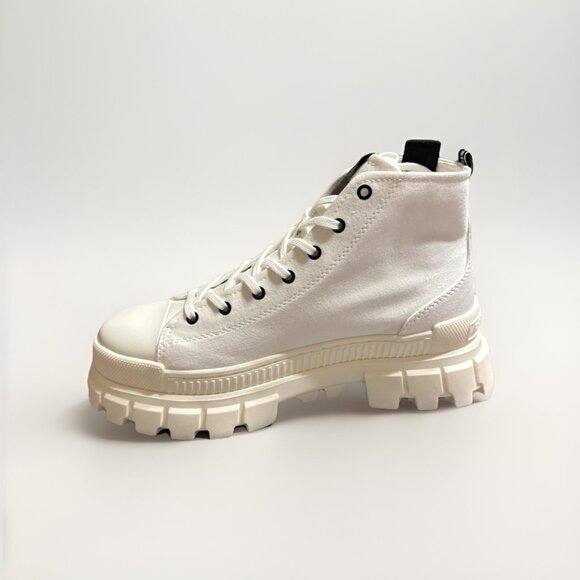 Palladium Revolt HI TX Lace Up Ankle Boots Womens Size 10 Chunky White - Picture 6 of 8